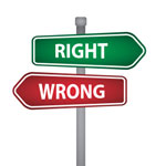 Right versus Wrong